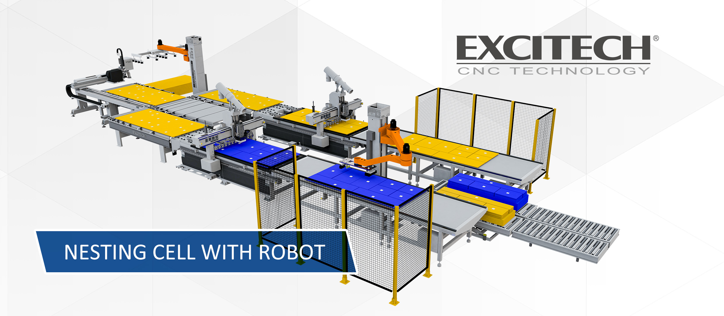 CNC cutting unit+robotic arm